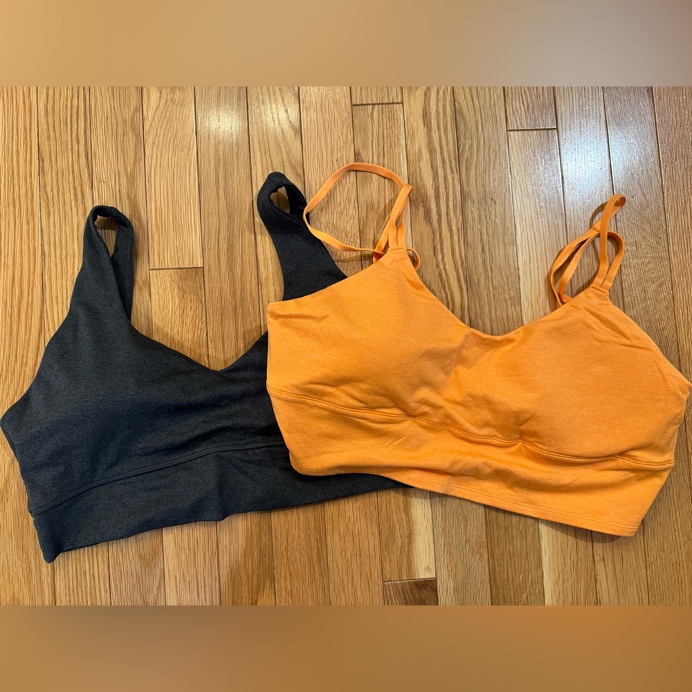 P'tula Black and Orange Bra Set